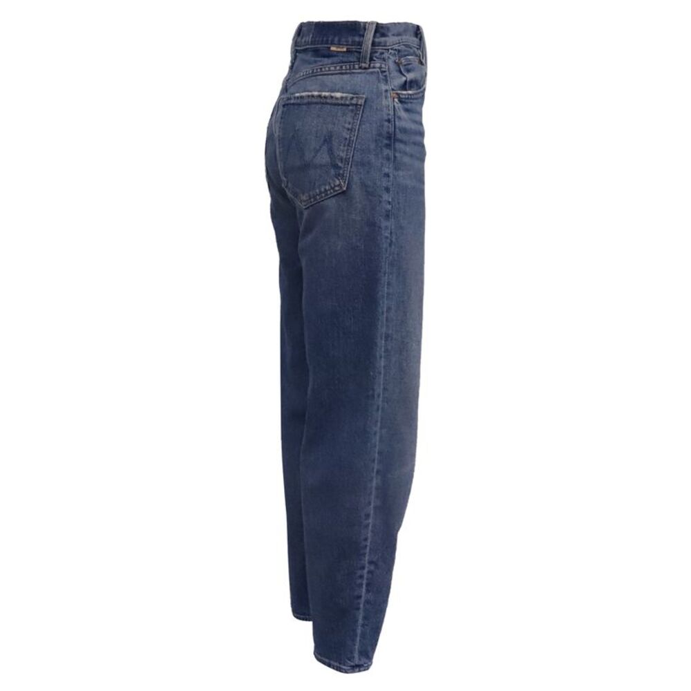 Mother Barrel Jeans in Blue Cotton
